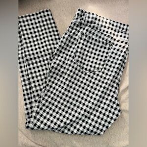 Terra & Sky Monochrome Checkered Stretch Pants Size 2XL / 20-22